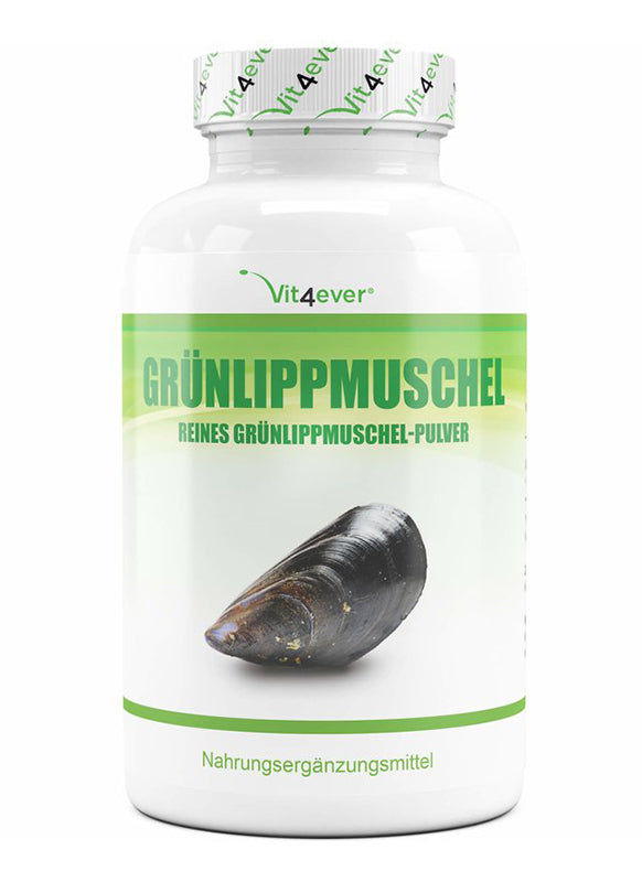Grünlippmuschel-Konzentrat, 600 mg, 365 Kapseln, Glucosamin