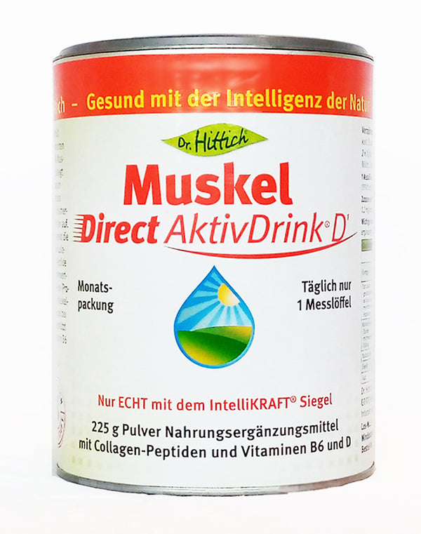 Dr. Hittich Muskel Direct AktivDrink D, 1/3/6x 225 g, lösliches Collagen