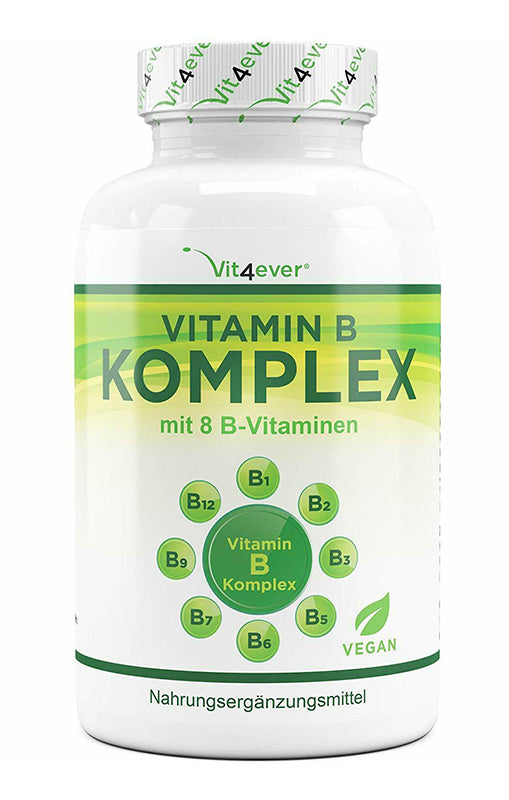 Vitamin B-Komplex, 8 B-Vitamine, 500 Tabletten