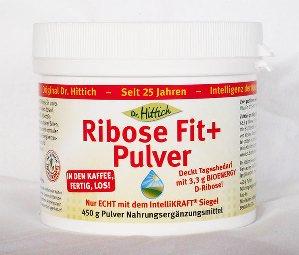 Dr. Hittich Ribose-Fit Plus Pulver, 450g, reine D-Ribose, zahnfreundlich - alterslos-leben