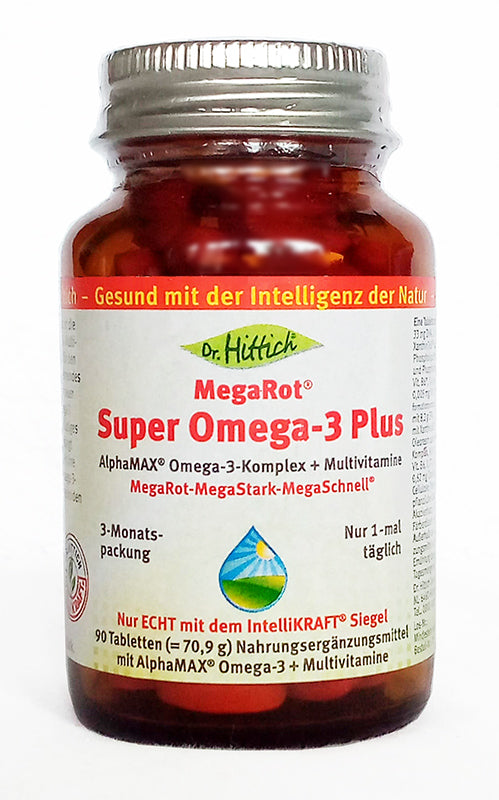 Dr. Hittich Mega-Rot Super Omega-3 Plus, 1/2/4x 90 T., EPA, DHA wasserlöslich