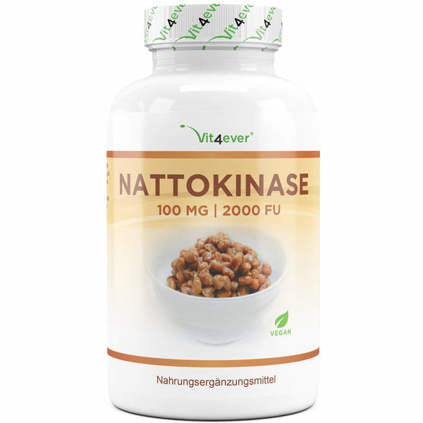 Nattokinase,100 mg, 2000 FU pro Kapsel, 180 Kapseln