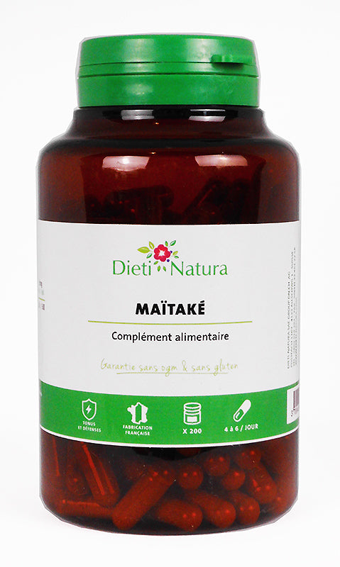 Maitake Vitalpilz, 200 Kaps., 250 mg, Polysaccharide, Glycane - alterslos-leben