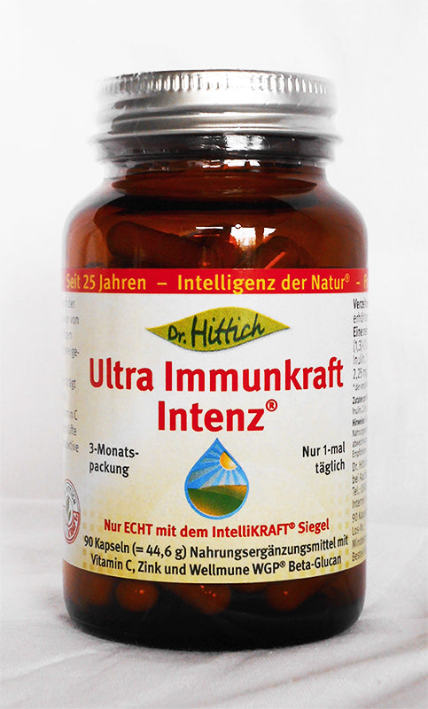 Dr. Hittich Ultra Immunkraft Intenz,1/2/4x 90 Kaps., Beta-Glucan - alterslos-leben