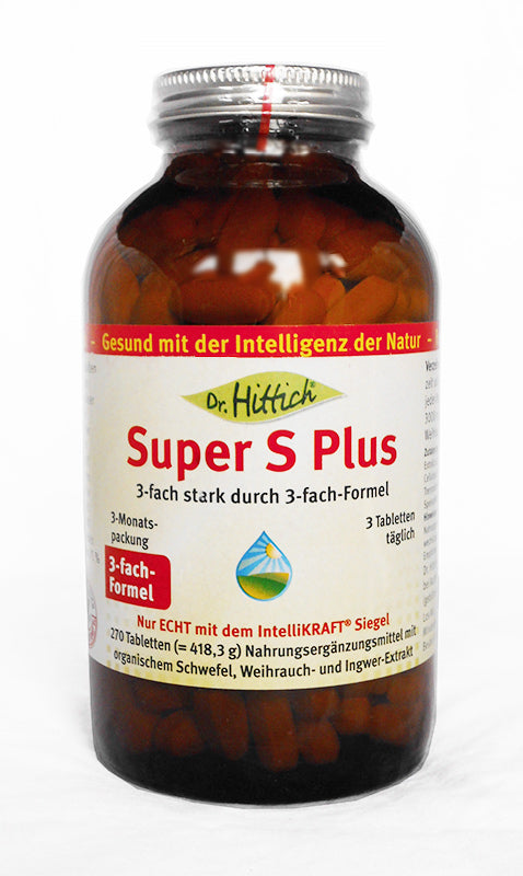 Dr. Hittich Super S Plus, 270 Tabletten, MSM, Weihrauch + Ingwer-Extrakt