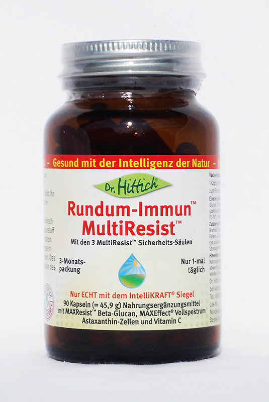 Dr. Hittich Rundum-Immun MultiResist, 90 Kaps, Beta-Glucan, MHD 12/21 oder 04/22 - alterslos-leben