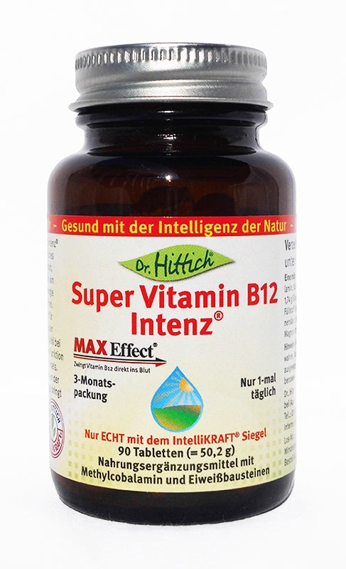 Dr. Hittich Super Vitamin B12 Intenz, 1/2/4x 90 Tabletten, Methylcobalamin