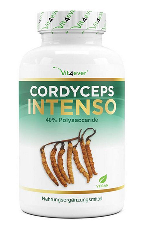 Cordyceps Sinensis, Raupenpilz, 4:1 CS-4-Extrakt, 400mg, 180 Kapseln, vegan - alterslos-leben